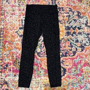 BLACK LEOPARD INVIGORATE LULULEMON LEGGINGS